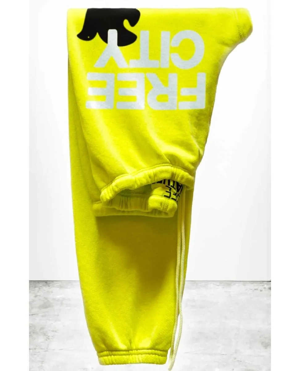 Free City Lux OG Sweatpant Glow Yellow