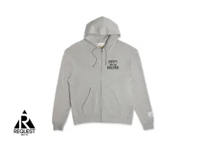 French Zip Up Hoodie "Heather Grey"