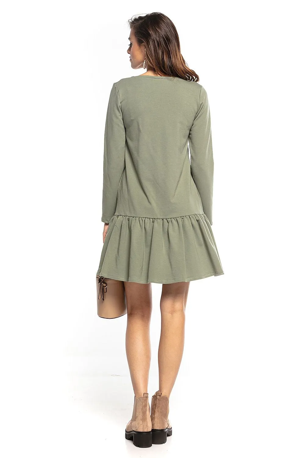 Frill Hem Sporty Midi Dress