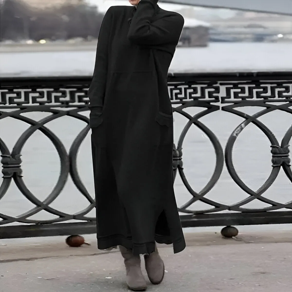 Gala | Cozy velvet sweatshirt dress
