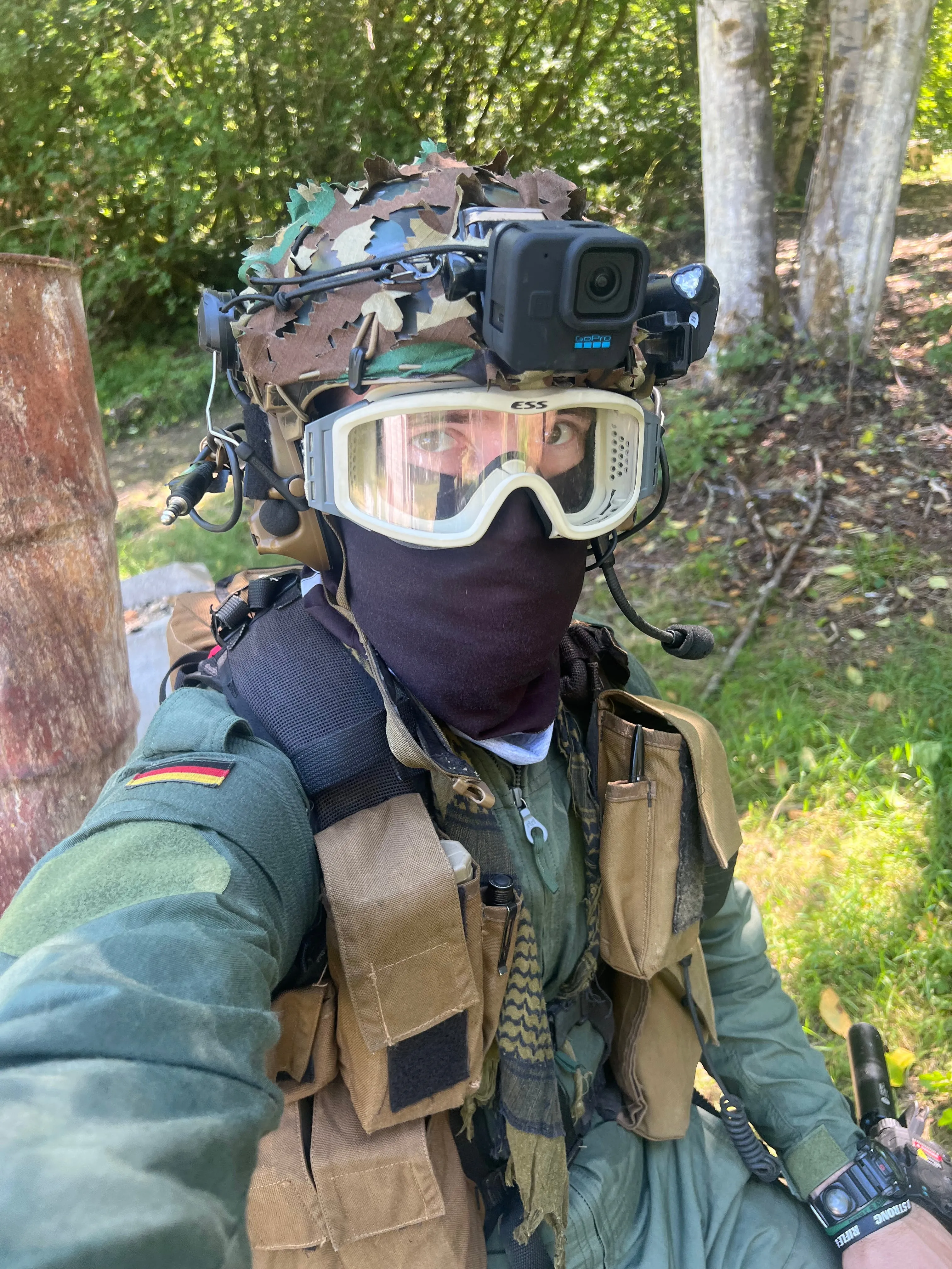 German Military OD Green Flight Coverall - Used