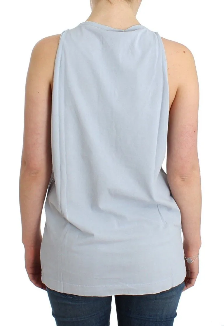 Gray branded tank top