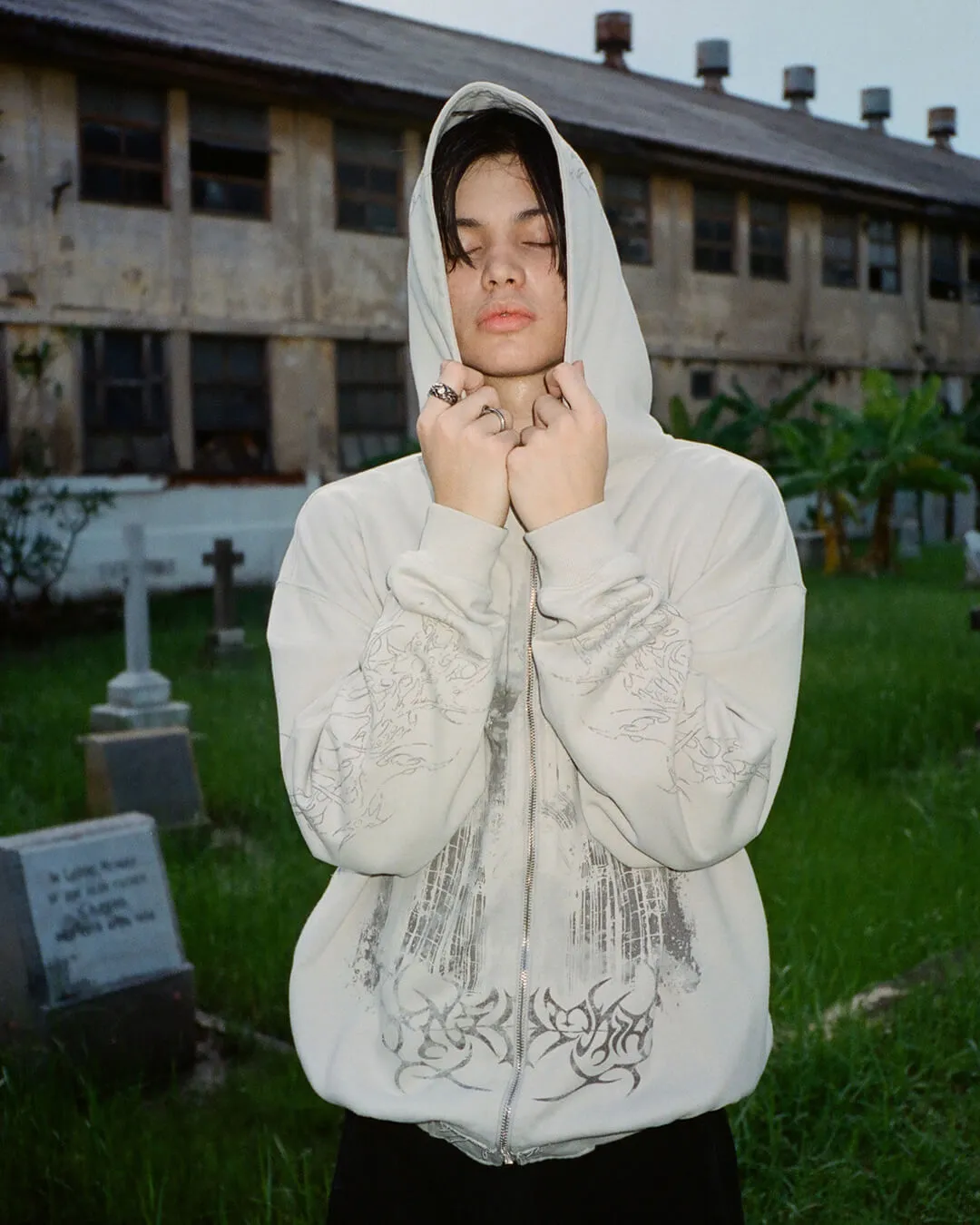 Gray Cathedral V2 Zip Hoodie