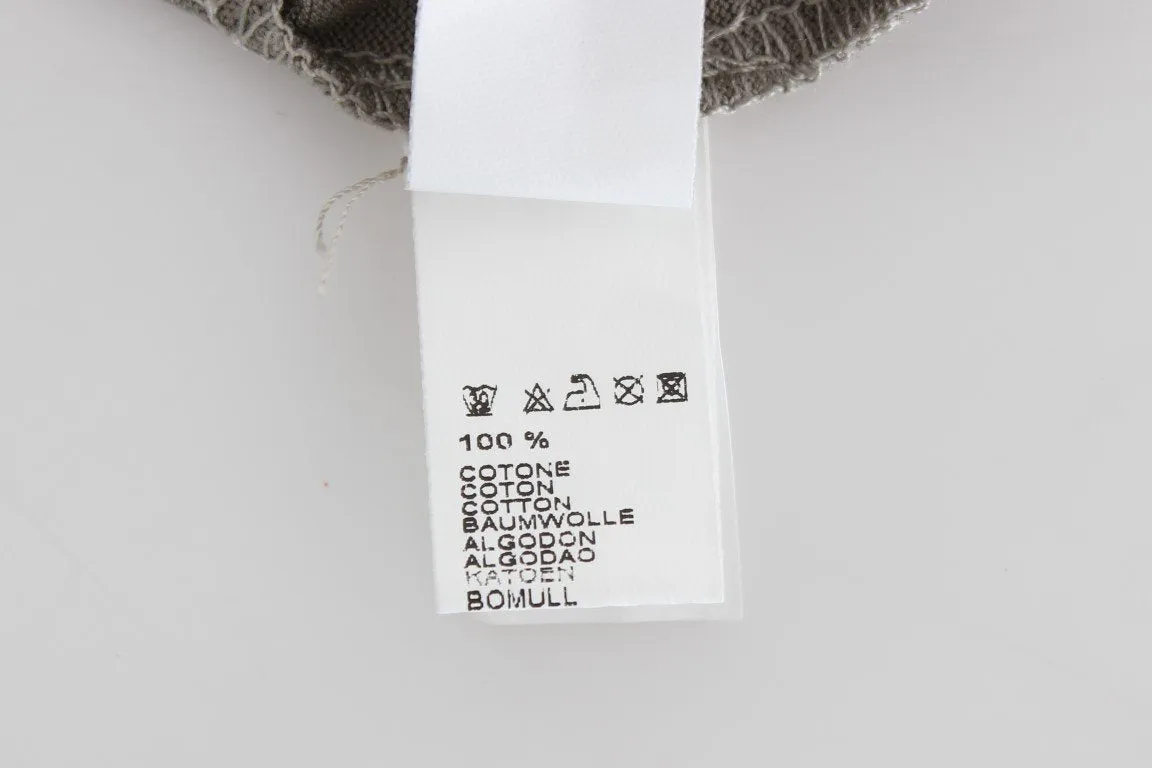 Green Kaki Cotton Crewneck T-shirt