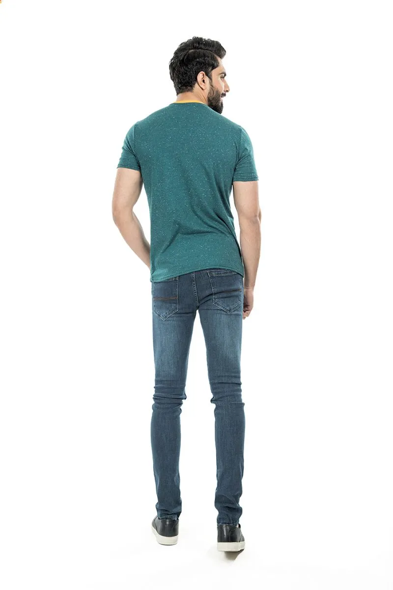 Green T Shirt V Neck
