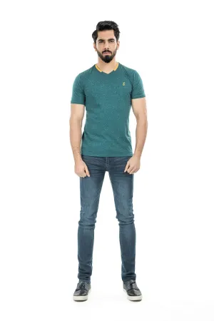 Green T Shirt V Neck
