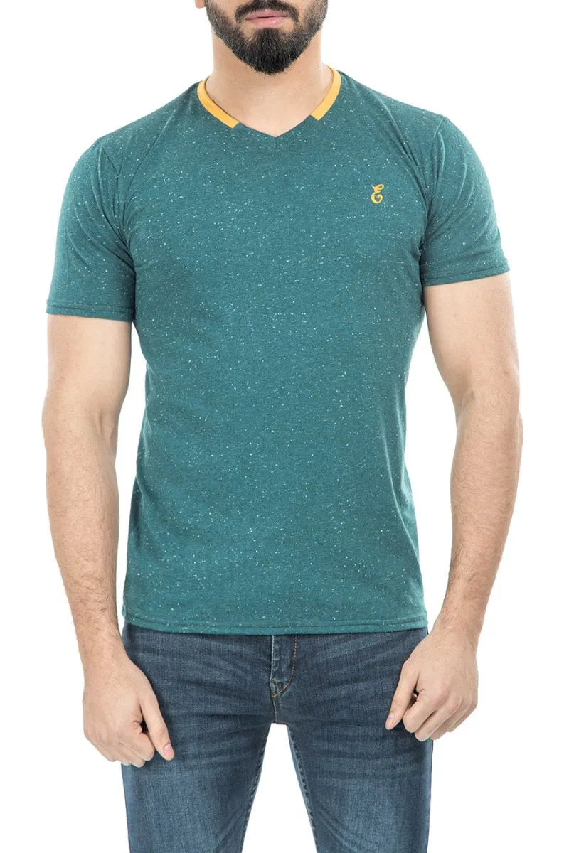 Green T Shirt V Neck