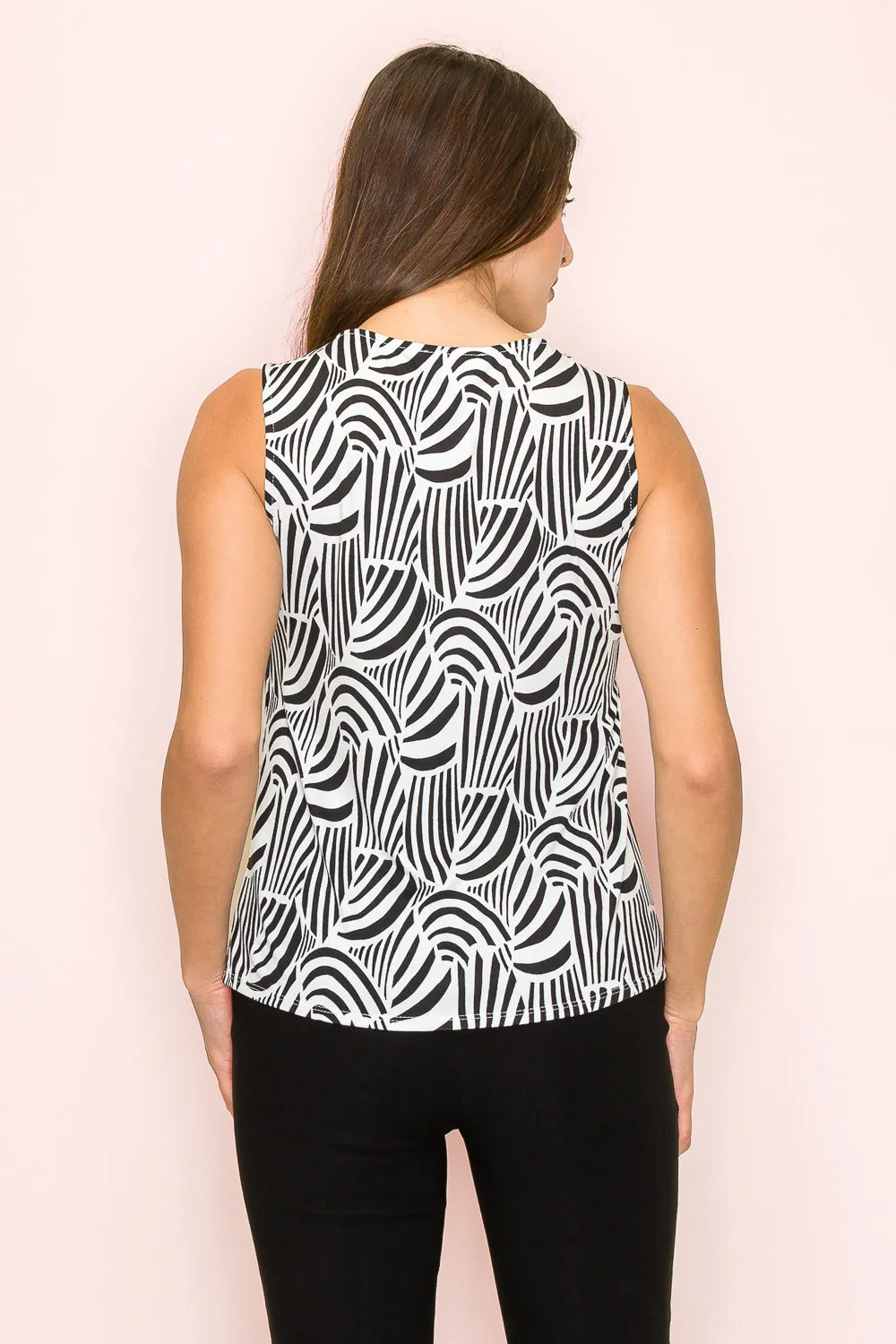 GROMMENT KEYHOLE SLEEVELESS TANK