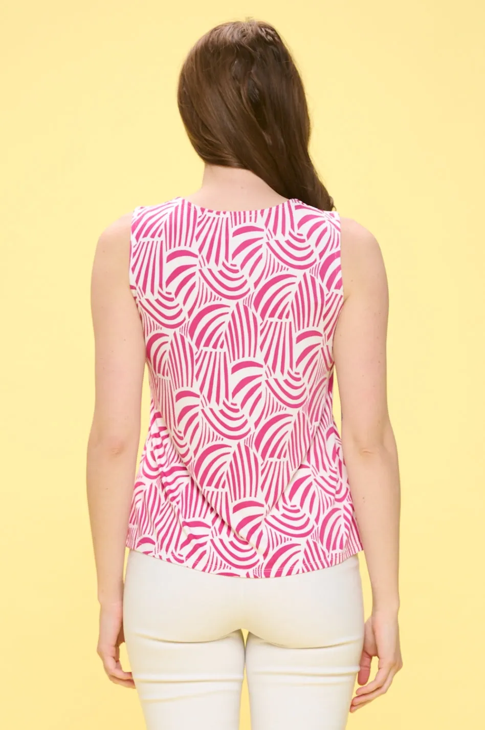 GROMMENT KEYHOLE SLEEVELESS TANK