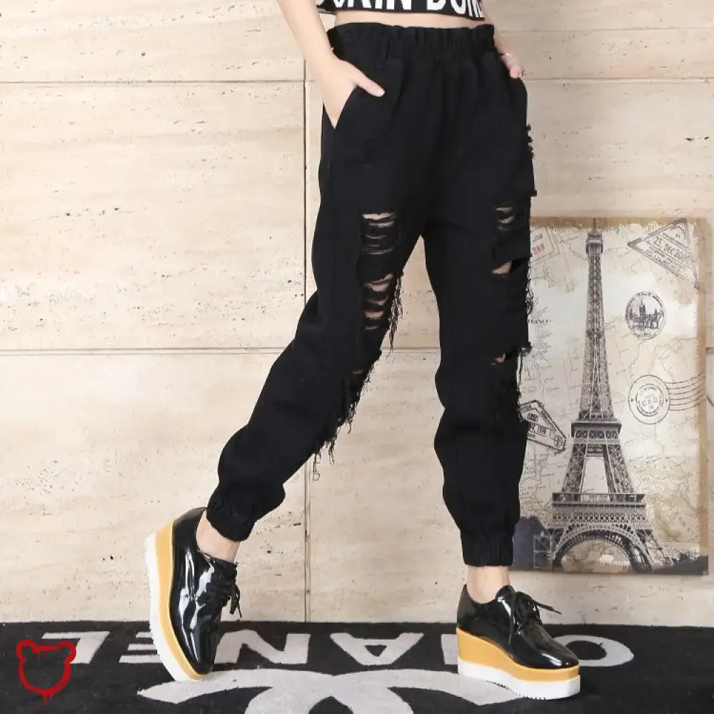 Grunge Joker Ripped Pants