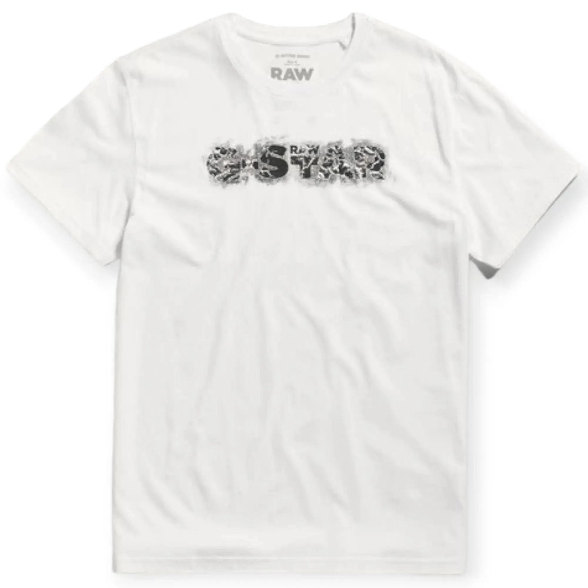 Gstar Raw Men distressed Logo T-shirt (White)