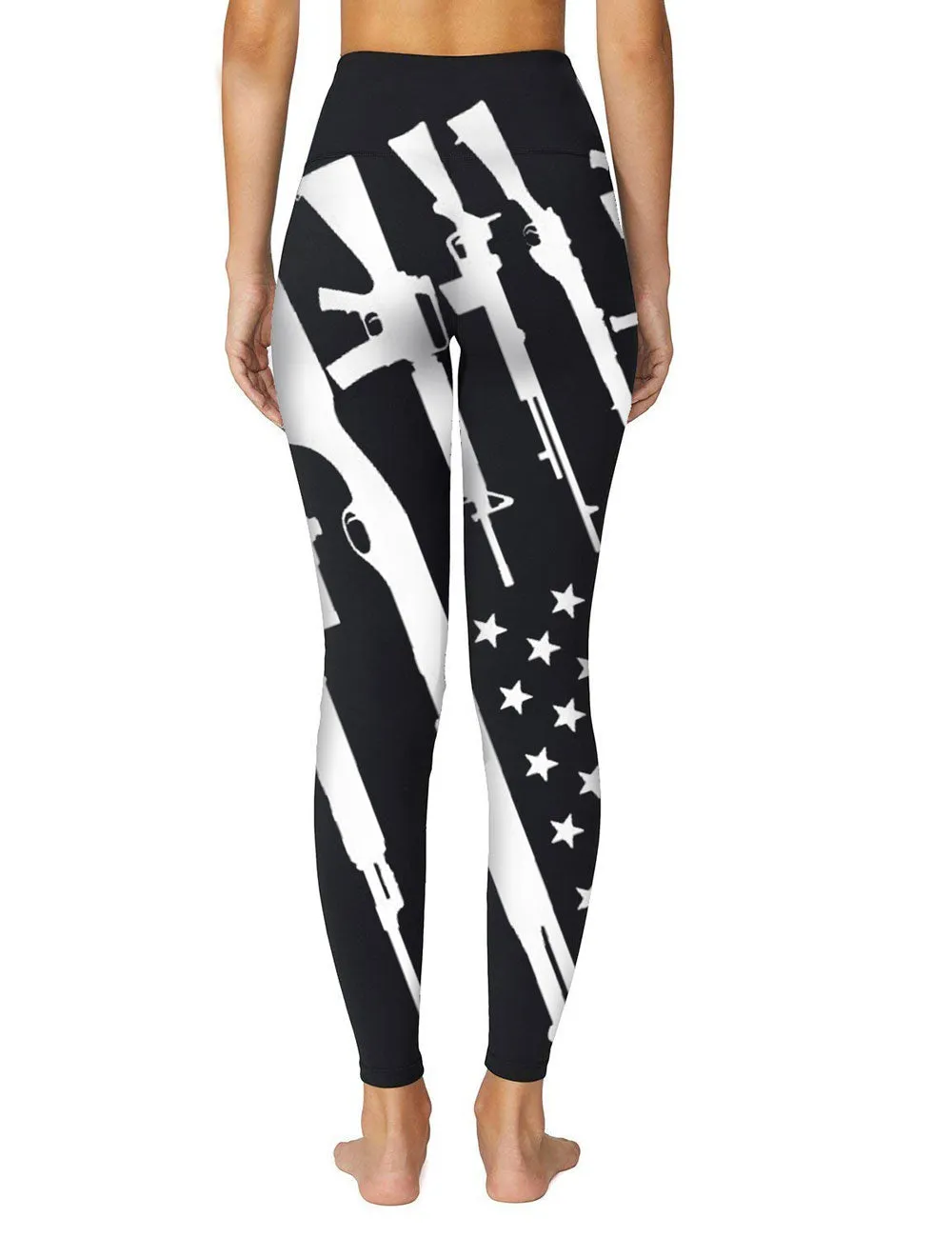 Gun Full Print BJJ SPATS For Women Yoga Pants Leggings
