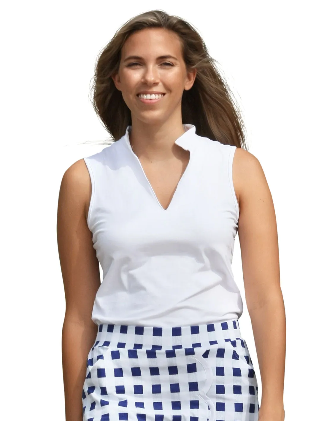 Hadley Sleeveless Top White