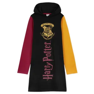 Harry Potter Black Hoodie Dress for Girls and Teens, Cotton Oversized Jumper