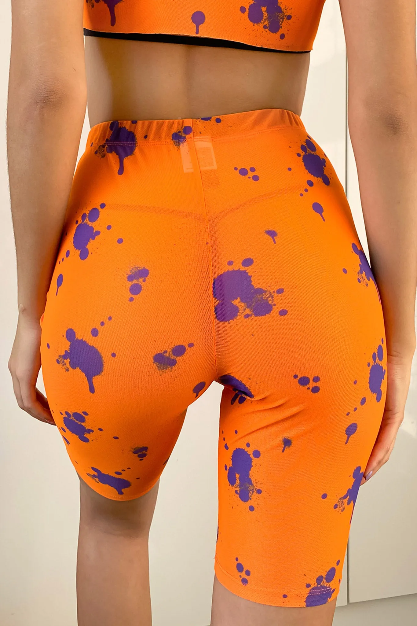 Heat Spray Biker Shorts