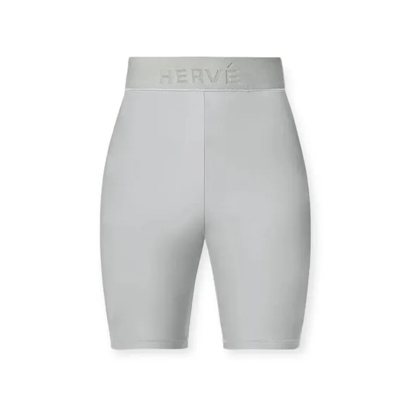 Herve Leger Logo High Rise Bike Shorts