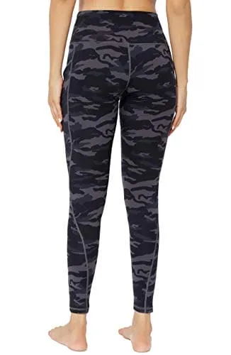 High Waist Womens Yoga Pants Leopard Printed Athletic Yoga Leggings with Pockets 3X Work Comfy Soft for Women,2XL