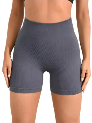 High-Waisted Stretchy Sports Shorts