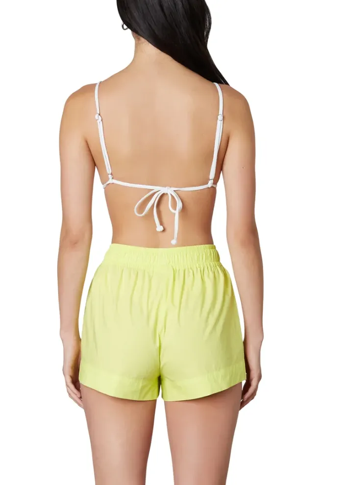 High Waisted Striped Boxer Shorts