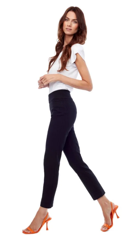 Honeycomb Jacquard Slim Ankle Pant