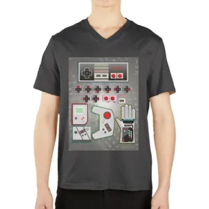 I Control the Game V-Neck Short Sleeve T-Shirts
