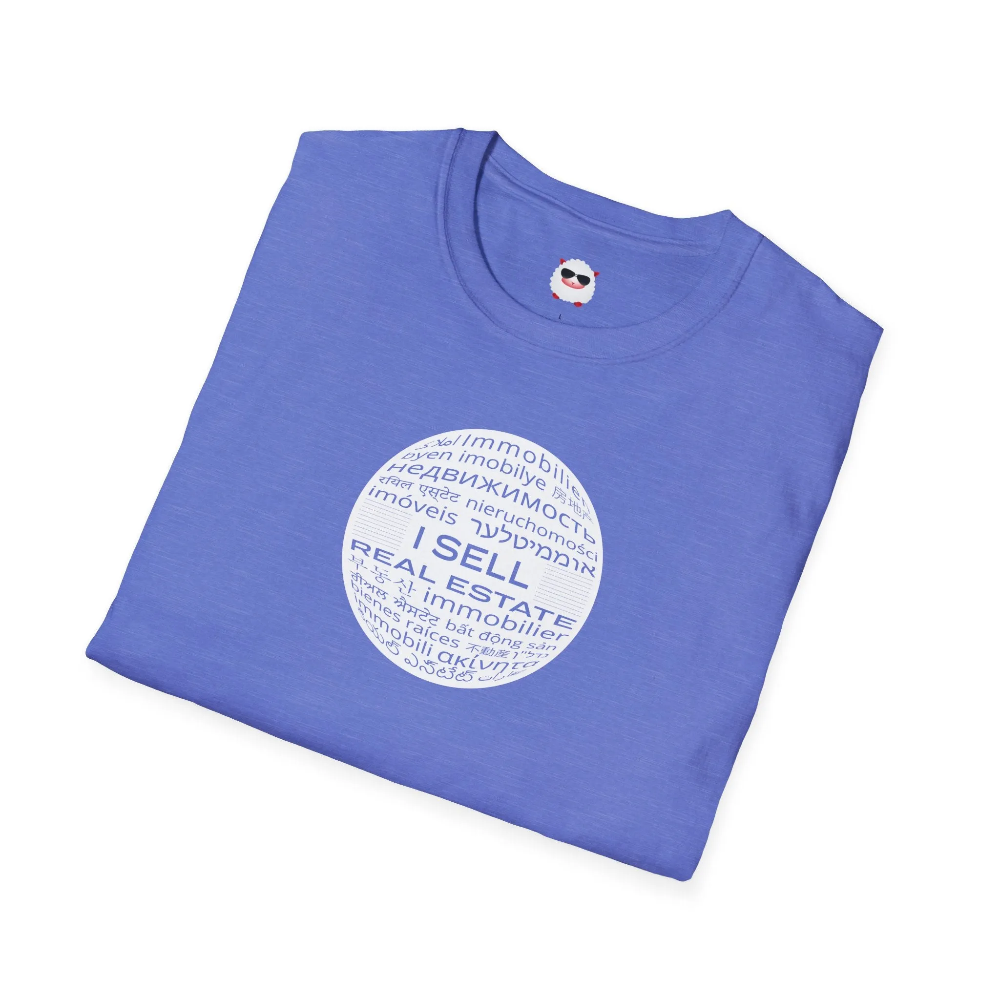 I Sell Real Estate Translated Dark Style Unisex Softstyle T-Shirt