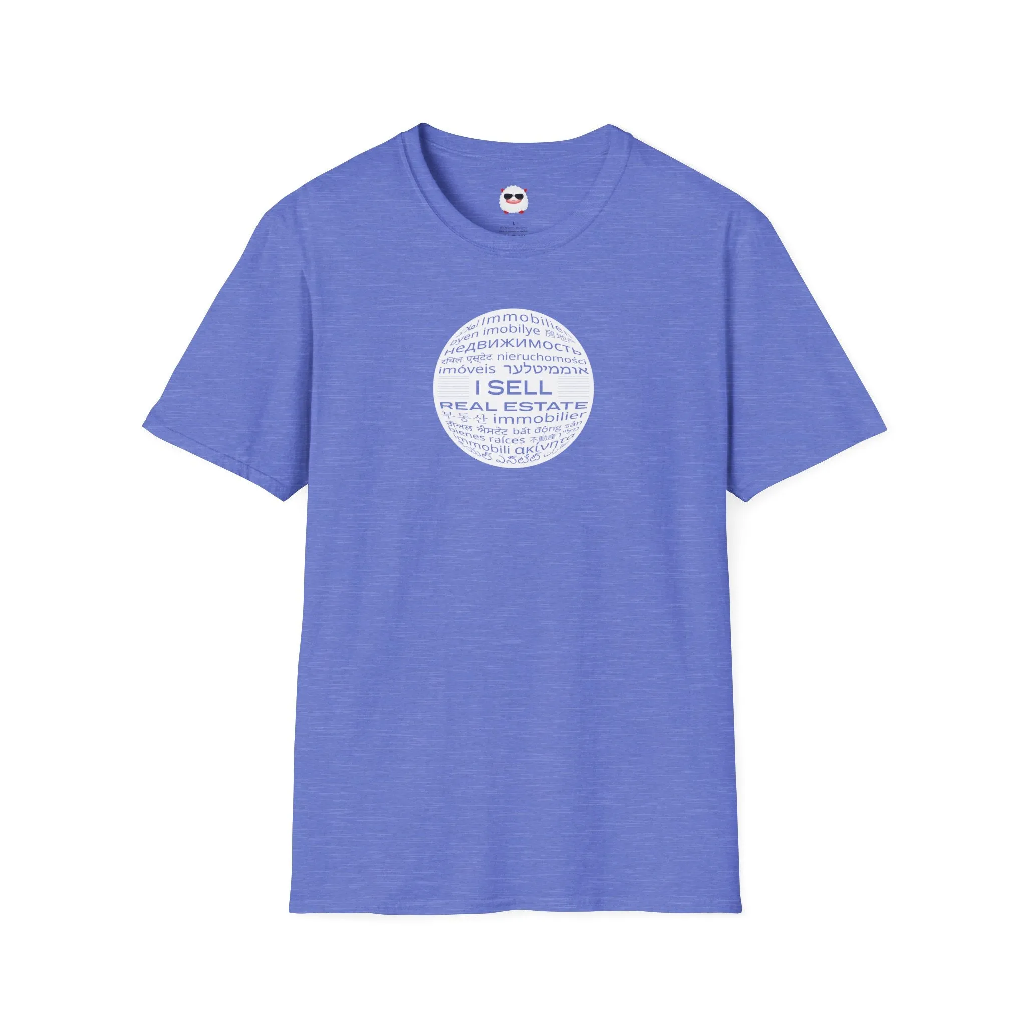 I Sell Real Estate Translated Dark Style Unisex Softstyle T-Shirt