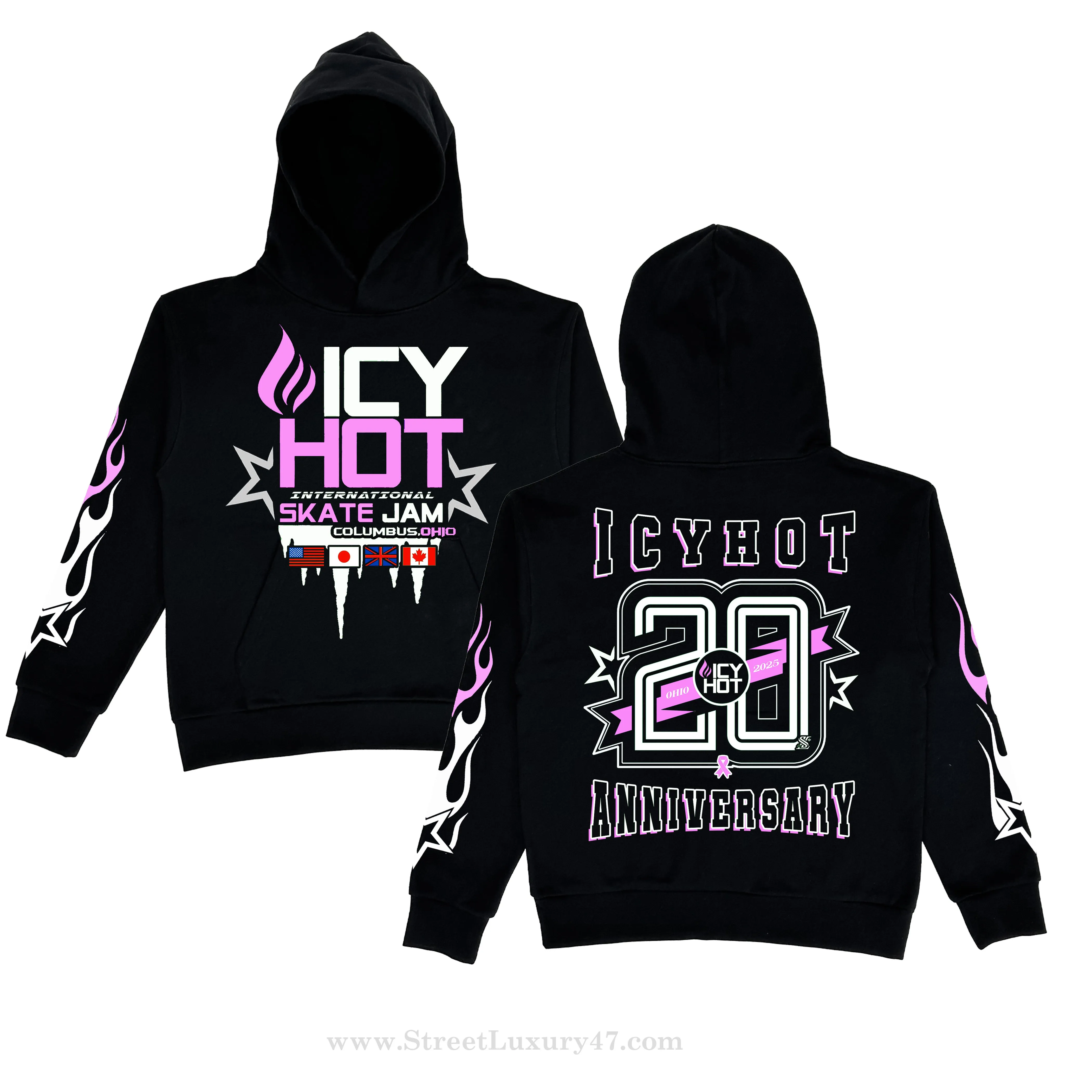 ICYHOT "STAR FLAME" UNISEX HOODIE