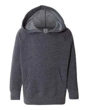 Independent Trading Toddler Raglan Hoodie Sweatshirt - PRM10TSB