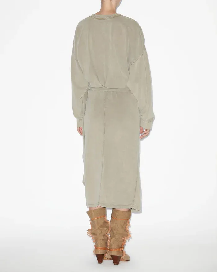 Isabel Marant Sandrina Dress in Light Khaki