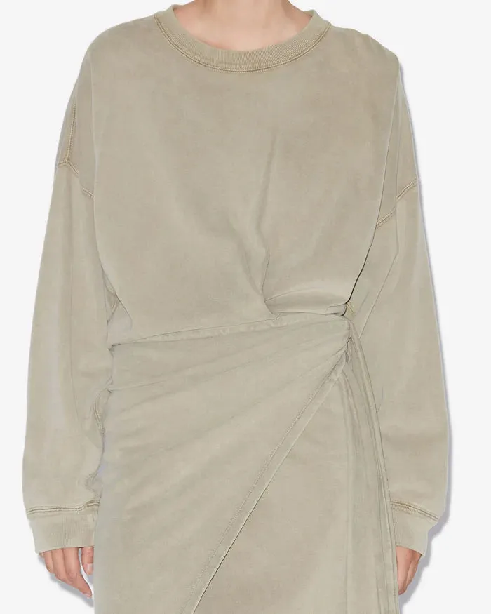 Isabel Marant Sandrina Dress in Light Khaki