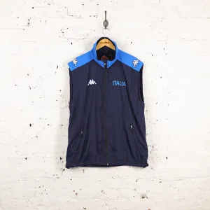 Italy Football Sleeveless Tracksuit Top Jacket - Blue - L