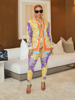 Jalisa Print Leggings Set