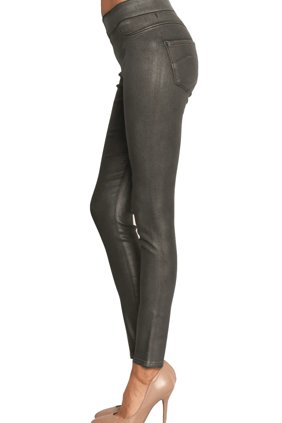 James Twiggy Slip-On - Antique Pewter Glossed