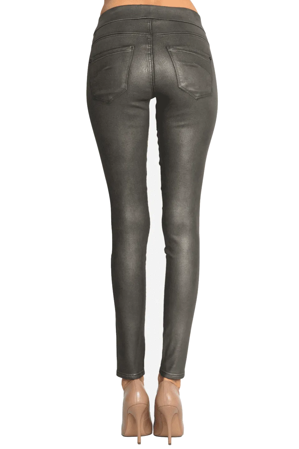 James Twiggy Slip-On - Antique Pewter Glossed