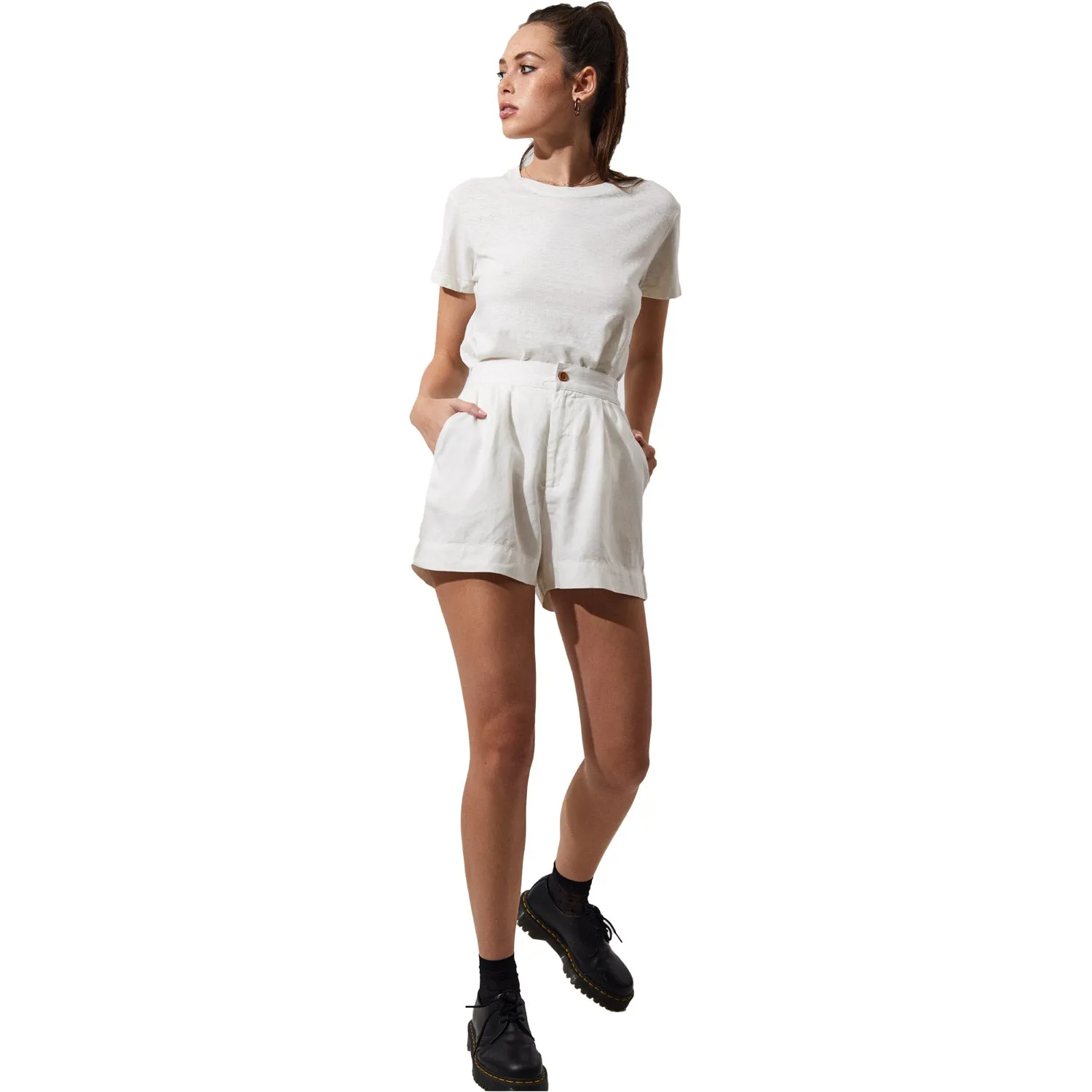 Jen Hemp Ruched Ladies Shorts