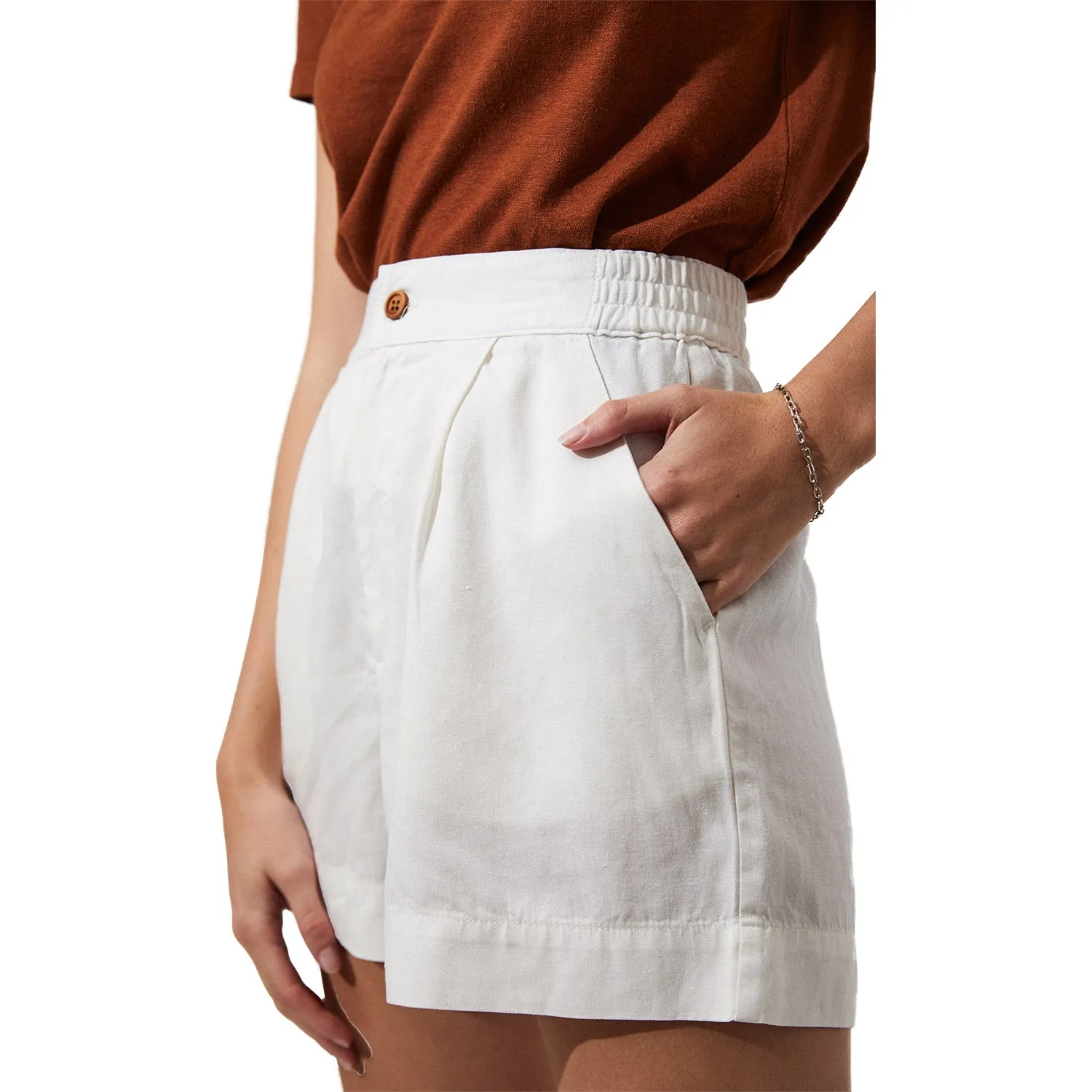 Jen Hemp Ruched Ladies Shorts