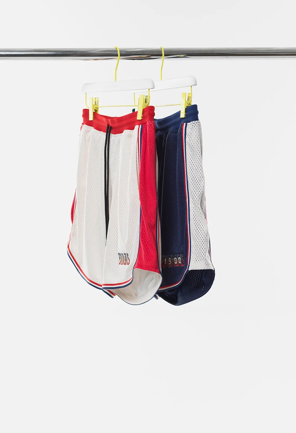 John Elliott x Olympic Heritage Paris Shorts / White x Red