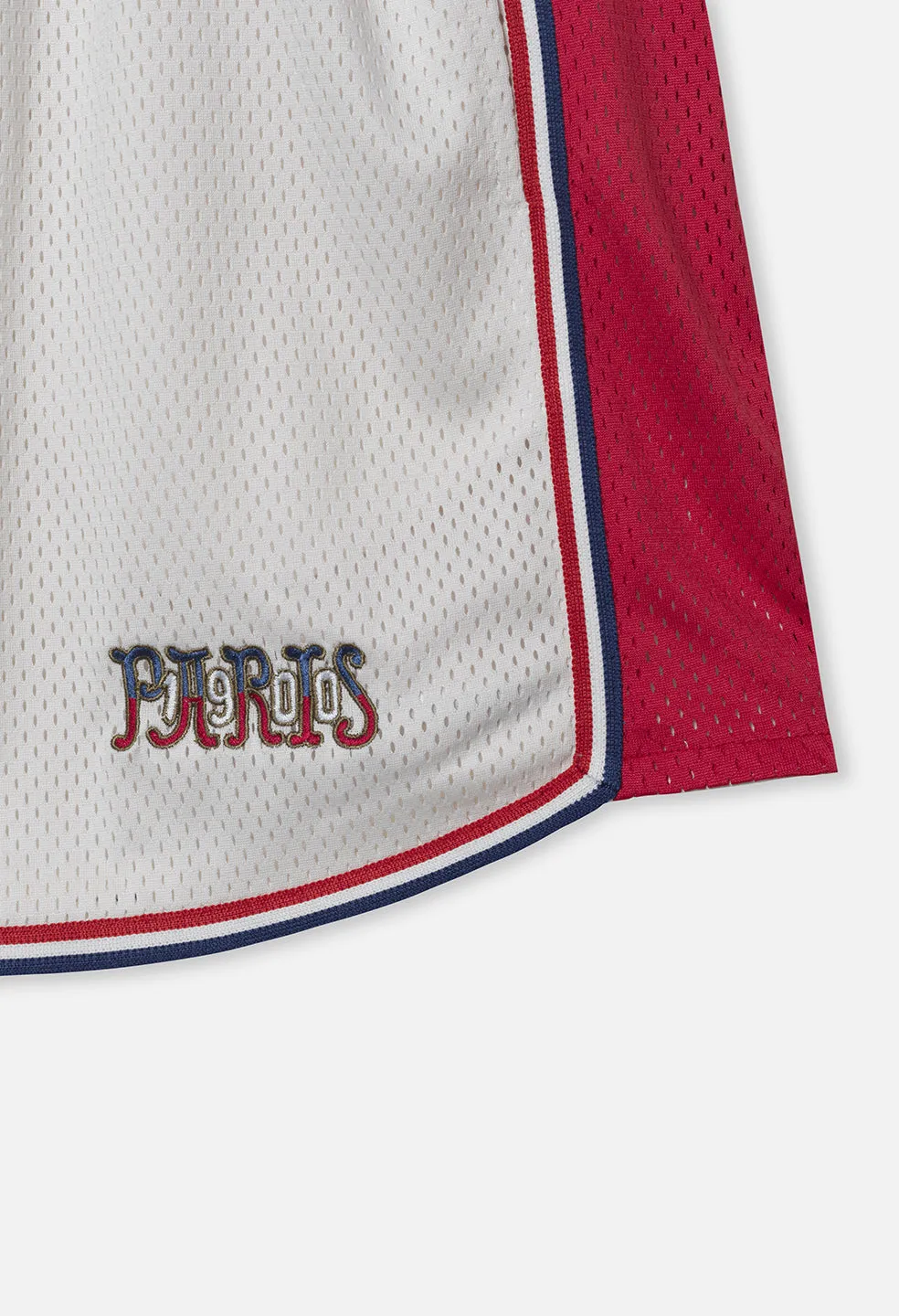 John Elliott x Olympic Heritage Paris Shorts / White x Red