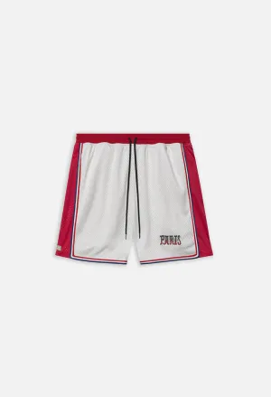 John Elliott x Olympic Heritage Paris Shorts / White x Red