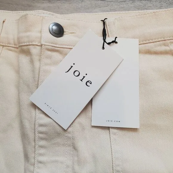 Joie Womens Hauser Frayed Raw Hem High Waisted Jean Shorts