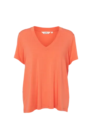 Joline V-neck - Tomato
