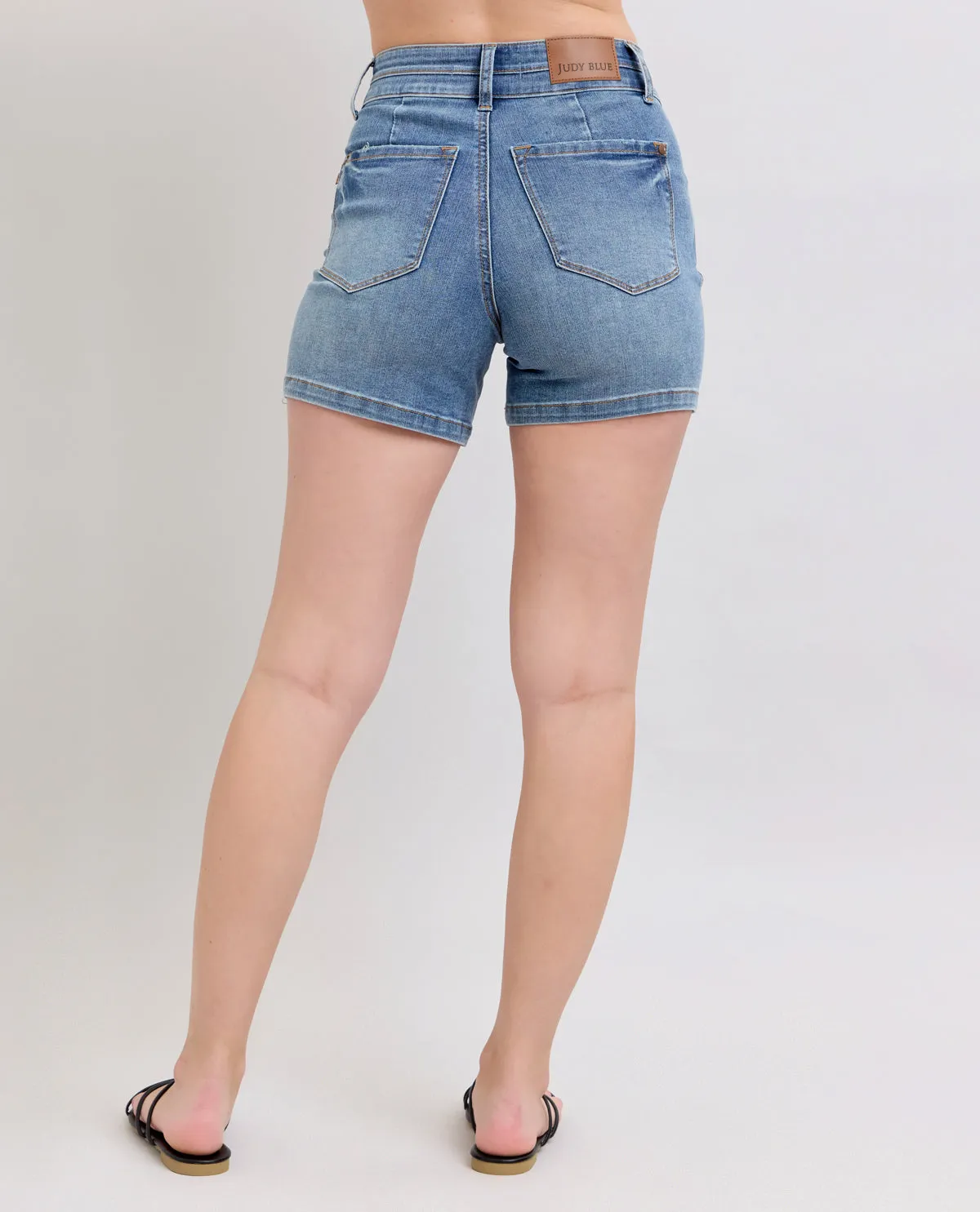 Judy Blue High Double Waistband Tummy Control Shorts