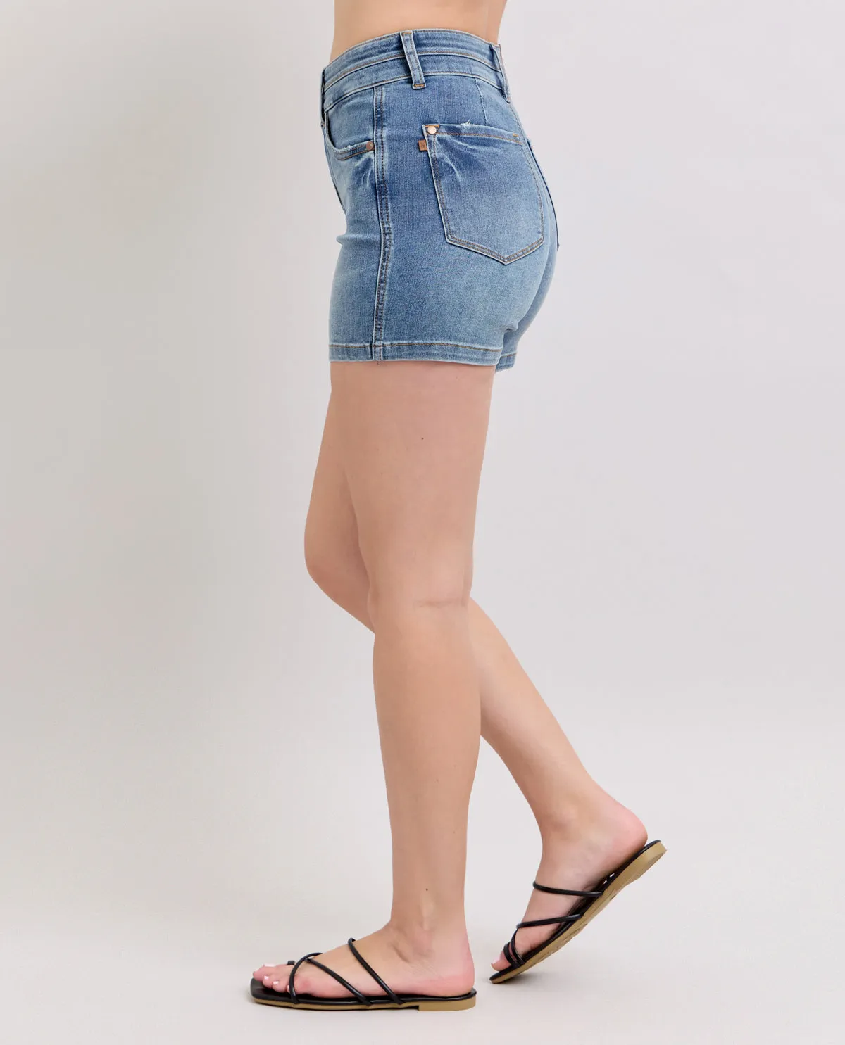 Judy Blue High Double Waistband Tummy Control Shorts