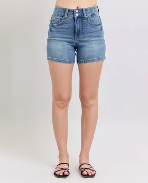 Judy Blue High Double Waistband Tummy Control Shorts