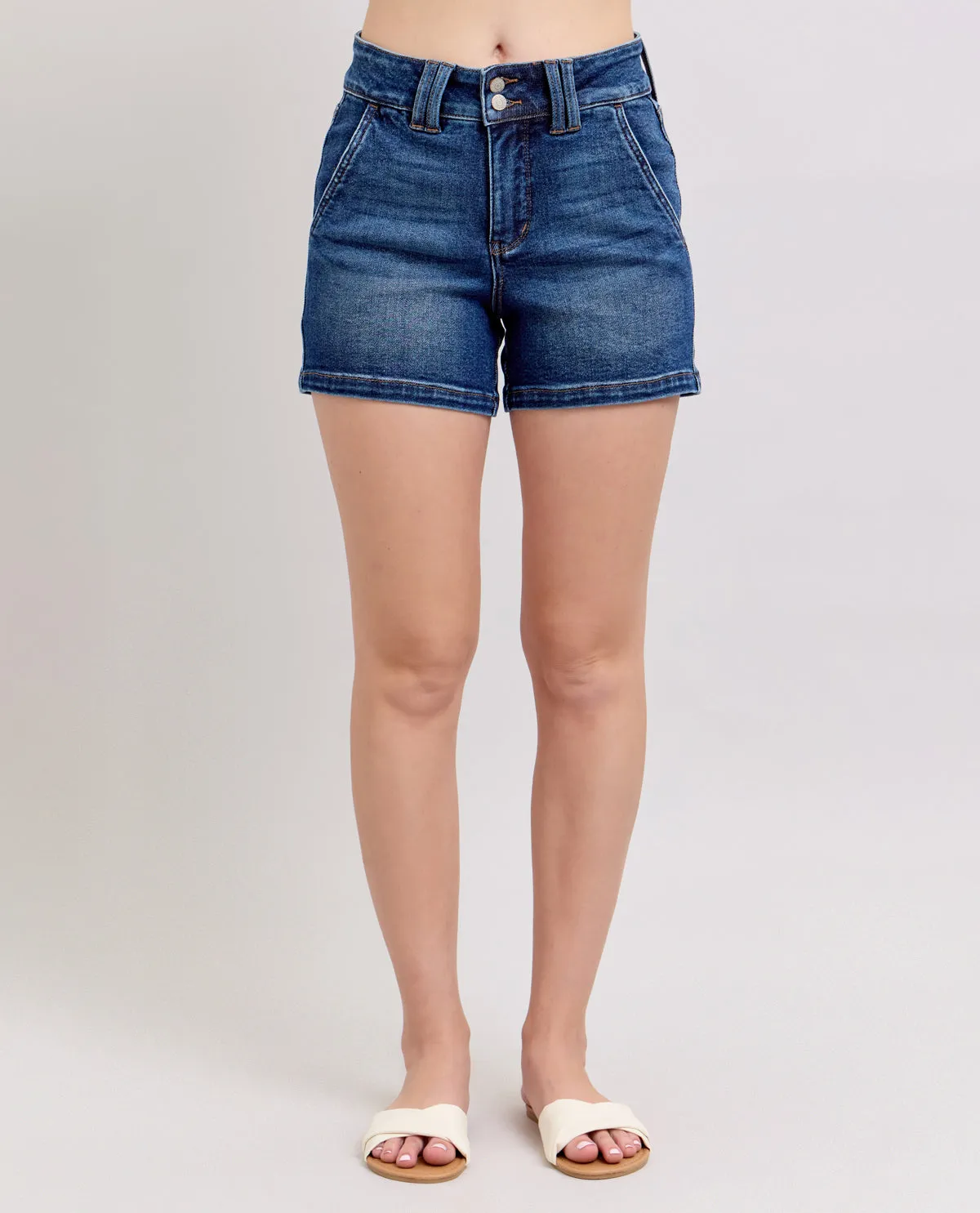Judy Blue High Waist Double Button Shorts