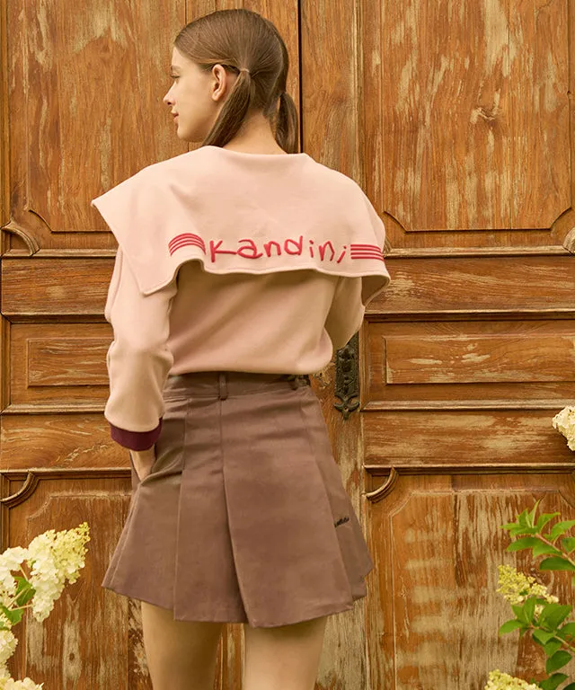 KANDINI Sailor Zip Up Tee - Pink