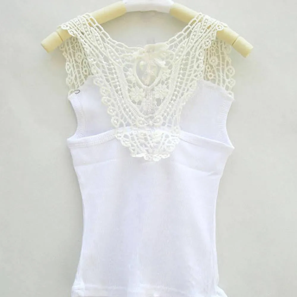 Kids Girls Crochet Hollow Out Floral Tops T Shirts Vest T-shirts Candy Color 0-3 Years NW