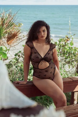 KILO BRAVA BLACK BOW MESH - TEDDY