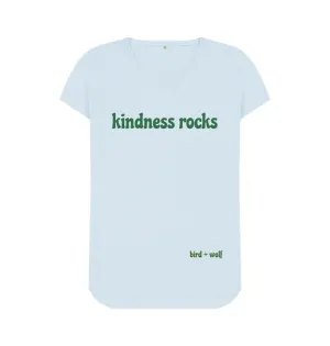 Kindness Rocks V Neck Tee